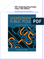 Ebook PDF Understanding Public Policy 15th Edition PDF