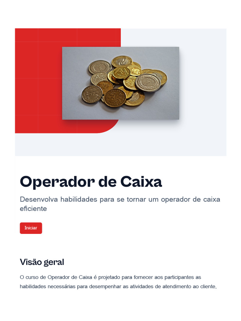 Habilidades para Operador de Caixa | PDF | Dinheiro | Moeda