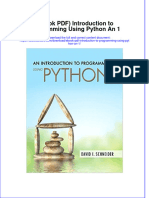 FULL Download Ebook PDF Introduction To Programming Using Python An 1 PDF Ebook