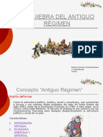La Quiebra Del Antiguo Régimen: Historia Mundo Contemporáneo 1º Bachillerato Tema1