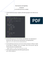 Data Structures and Algorithms Assignment-3