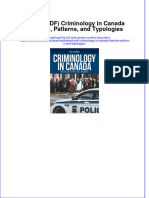 Ebook PDF Criminology in Canada Theories Patterns and Typologies PDF