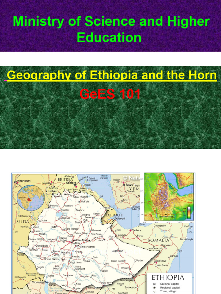 Geography of Ethiopia and the Horn | PDF | Geography | Map