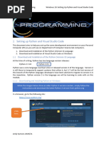 Setting Up Python and Visual Studio Code - Windows 10