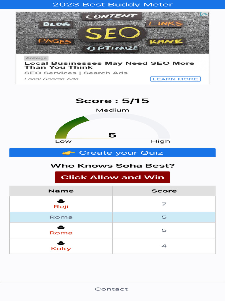Soha 2023 Best Buddy Meter Challenge PDF