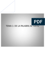 TEMA 1. El Origen de Las Palabras