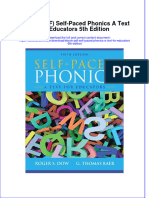 Ebook Ebook PDF Self Paced Phonics A Text For Educators 5th Edition PDF