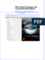 Ebook PDF Critical Thinking 12th Edition by Brooke Noel Moore PDF