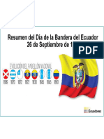 Historia de La Bandera Del Ecuador