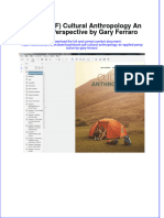 Ebook PDF Cultural Anthropology An Applied Perspective by Gary Ferraro PDF