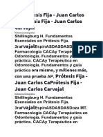 Prótesis Fija - Juan Carlos Caprótesis Fija - Juan Carlos Carvajal Rvajal