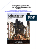 Download eBook PDF Urbanization an Introduction to Urban Geography 3rd Edition pdf