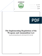 The Implementing Regulations of The Weapons and Ammunition Law