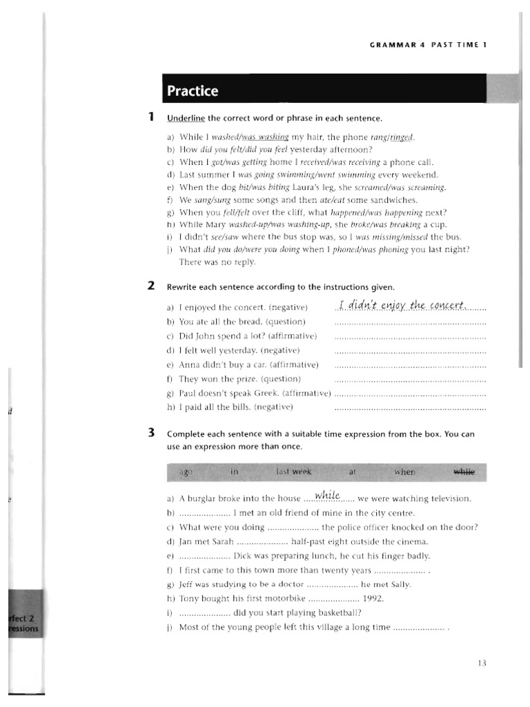 02 Past Tenses | PDF