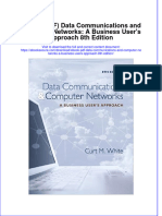 Ebook PDF Data Communications and Computer Networks A Business Users Approach 8th Edition PDF
