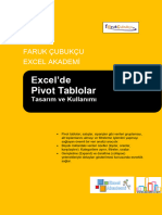 Excel Pi̇vottablo Ebook