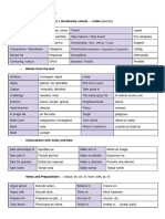 Vocabulary English 1r Bach