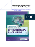 Ebook PDF Varcarolis Foundations of Psychiatric Mental Health Nursing 8th PDF