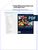 Download eBook PDF Data Mining Concepts and Techniques 3rd pdf