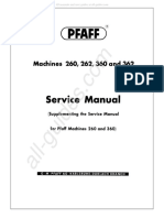 Pfaff 260/262/360/362 Service Manual