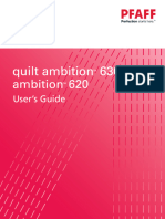 Pfaff Ambition 620/quild Ambition 630 Sewing Machine Instruction Manual