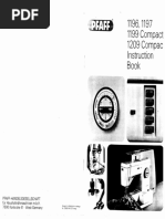 Pfaff Compact 1196/1197/1199/1209 Sewing Machine Instruction Manual