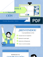 Presentación de Regreso A Clases Introducción A Computación Ilustrativo Verde Azul