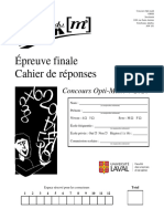 Cahier de Reponses Opti-Math 2020