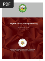 Object Oriented Programming: Numeriano B. Aguado John Ren G. Santos