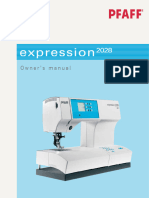 Pfaff Expression 2028 Sewing Machine Instruction Manual