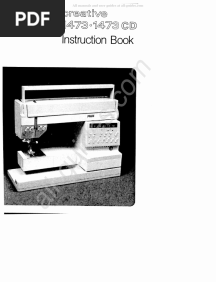 Pfaff Creative 1473/1673CD Sewing Machine Instruction Manual