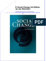 Ebook Ebook PDF Social Change 3rd Edition by Jay Weinstein PDF