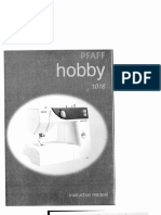 Pfaff Hobby 1018 Sewing Machine Instruction Manual