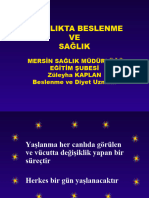 Yaşlilikta Beslenme Ve Sağlik. Mersi̇n Sağlik Müdürlüğü Eği̇ti̇m Şubesi̇ Züleyha Kaplan Beslenme Ve Diyet Uzmanı