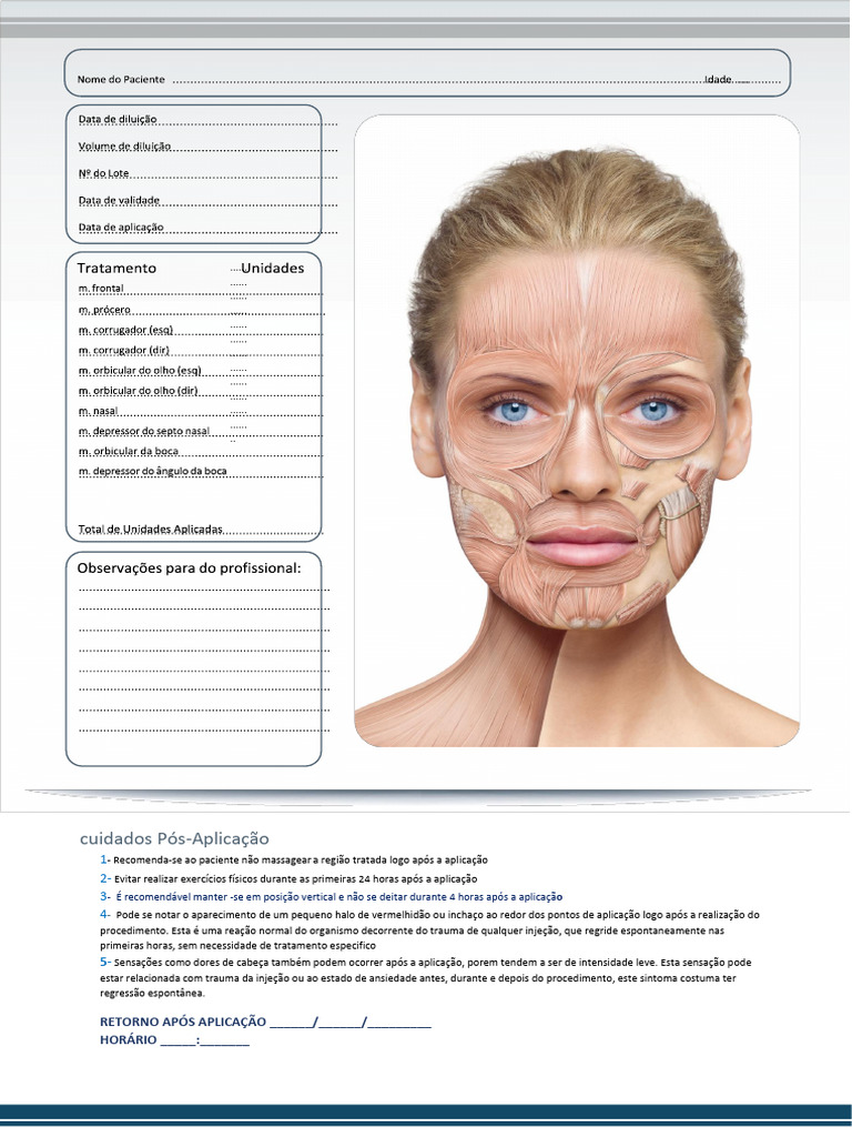 Ficha Botox Original | PDF