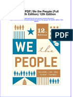 Ebook PDF We The People Full Twelfth Edition 12th Edition PDF