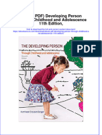 Ebook PDF Developing Person Through Childhood and Adolescence 11th Edition PDF