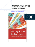FULL Download Ebook PDF Journey Across The Life Span Human Development and Health Promotion 6th Edition PDF Ebook