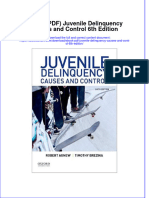 FULL Download Ebook PDF Juvenile Delinquency Causes and Control 6th Edition PDF Ebook