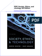 Ebook Ebook PDF Society Ethics and Technology 5th Edition 2 PDF