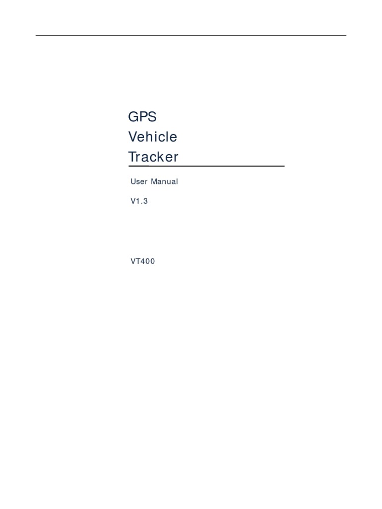 VT400 GPS Tracker User Manual V1.3 | PDF | Subscriber Identity Module ...