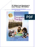 Ebook PDF Willard and Spackmans Occupational Therapy 13th Edition PDF