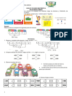 GUIA Segundo MATEMATICA Relacion de Orden Numero de Tres Cifras