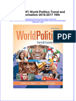 Ebook PDF World Politics Trend and Transformation 2016 2017 16th PDF