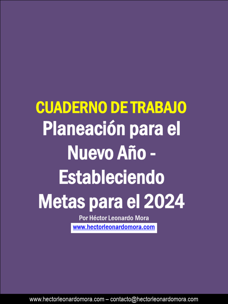 Planeación 2024: Metas y Objetivos SMART | PDF | Planificación