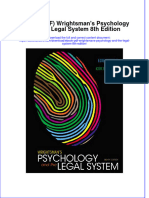 Ebook PDF Wrightsmans Psychology and The Legal System 8th Edition PDF