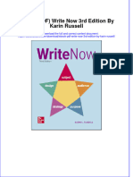 Ebook PDF Write Now 3rd Edition by Karin Russell PDF