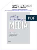 Download eBook PDF Writing and Reporting for the Media 12th Edition pdf