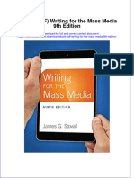 Ebook PDF Writing For The Mass Media 9th Edition PDF