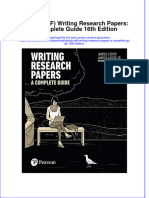 Ebook PDF Writing Research Papers A Complete Guide 16th Edition PDF